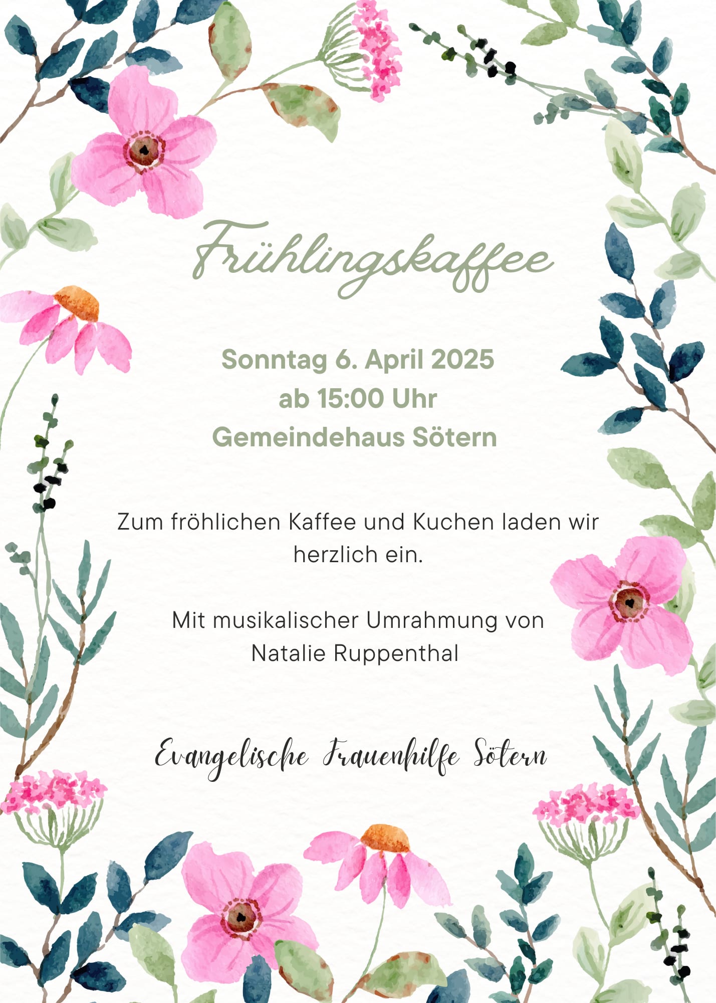 Frühlingskaffee Frauenhilfe