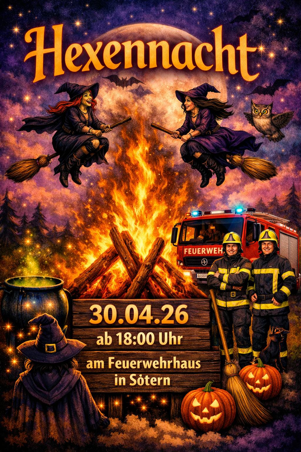 Hexennacht am Feuerwehrhaus
