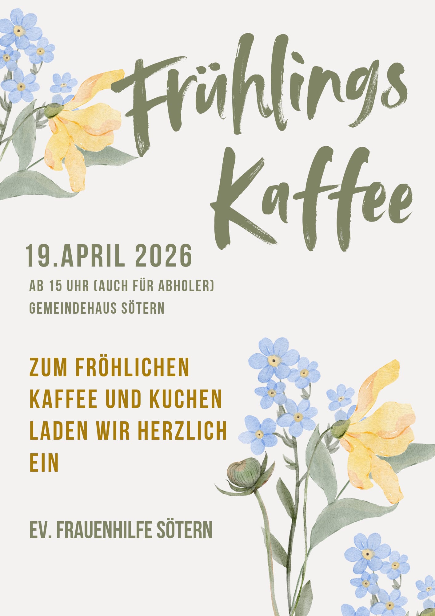 Frühlings-Kaffee